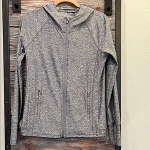 Women's Heather Gray Zip-Up Hoodie
